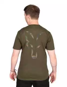 T-shirt Fox Khaki Large Print T