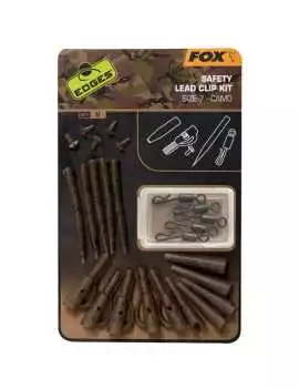 Fox EDGES Camo Safety Lead Clip Kit (Size 7)
