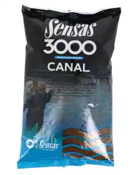 Amorces Pêche - 3000 CANAL NOIRE FINE MOUTURE Sensas