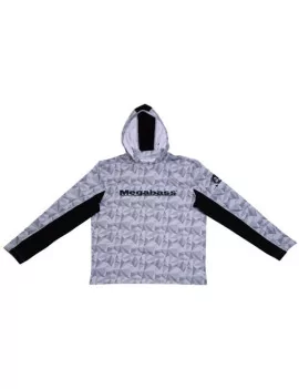 T-Shirt MEGABASS Sweat Game Hoodie WHITE