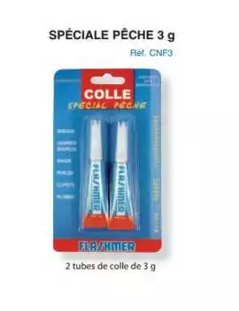 BLISTER 2 TUBES DE COLLE "FLASHMER" - 3 g