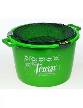 Seau de pêche BASSINE "SENSAS" 40L VERTE Sensas