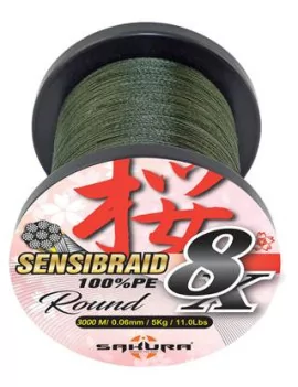 Tresse SAKURA Sensibraid 8 brins Green 3000m