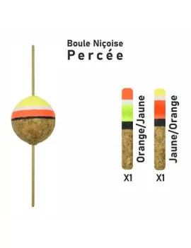 Flotteur Truite GARBOLINO Boule Niçoise Percée X2