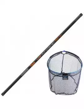 ENSEMBLE FLASH CARP PUT-OVER NET 2M90 + TETE D'EPUISETTE LEADER CARP 55x45